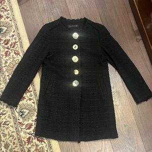 Zara Coat with Unique Gold Buttons